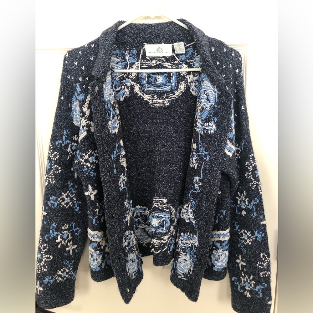 Vintage Design Options Wool Blend Sweater - image 2